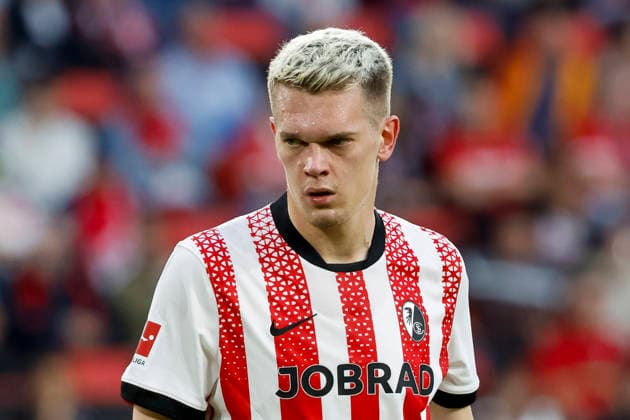 Matthias Ginter SC Freiburg, 28 , Germany, Soccer, 1 Bundesliga, 32 Matchday, 2025 2026, SC Freiburg vs VfL Wolfsburg, 03 05 2026, Freiburg im Breisgau Europa Park Stadium Germany Copyright: xGrantxHubbsx