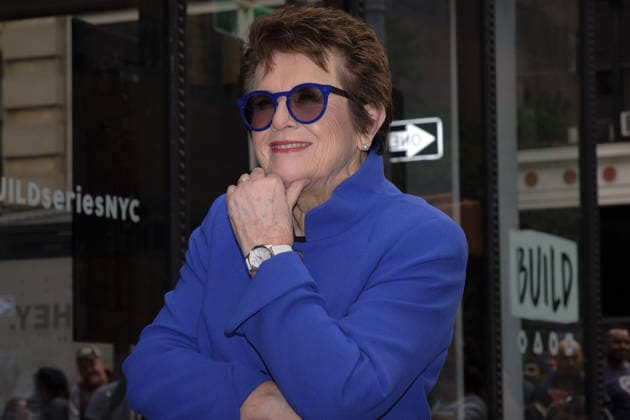 September 20, 2017 - New York, New York, United States - Tennis player Billy Jean King made an appearance at Build Series on September 20 2017 in New York City Copyright: xCurtisxMeansx