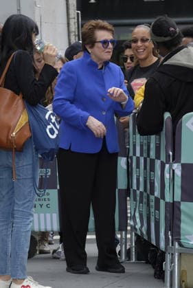 September 20, 2017 - New York, New York, United States - Tennis player Billy Jean King made an appearance at Build Series on September 20 2017 in New York City Copyright: xCurtisxMeansx