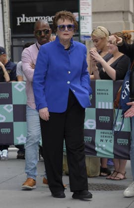 September 20, 2017 - New York, New York, United States - Tennis player Billy Jean King made an appearance at Build Series on September 20 2017 in New York City Copyright: xCurtisxMeansx