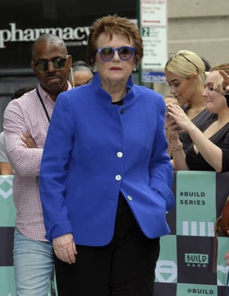 September 20, 2017 - New York, New York, United States - Tennis player Billy Jean King made an appearance at Build Series on September 20 2017 in New York City Copyright: xCurtisxMeansx