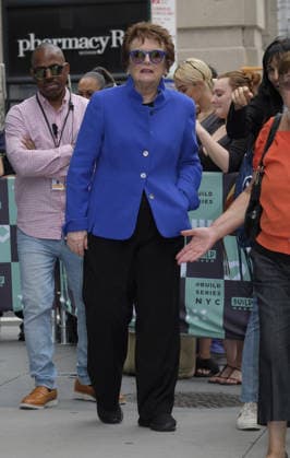 September 20, 2017 - New York, New York, United States - Tennis player Billy Jean King made an appearance at Build Series on September 20 2017 in New York City Copyright: xCurtisxMeansx