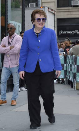 September 20, 2017 - New York, New York, United States - Tennis player Billy Jean King made an appearance at Build Series on September 20 2017 in New York City Copyright: xCurtisxMeansx