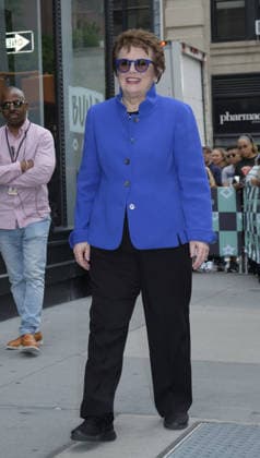 September 20, 2017 - New York, New York, United States - Tennis player Billy Jean King made an appearance at Build Series on September 20 2017 in New York City Copyright: xCurtisxMeansx