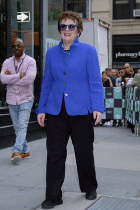 September 20, 2017 - New York, New York, United States - Tennis player Billy Jean King made an appearance at Build Series on September 20 2017 in New York City Copyright: xCurtisxMeansx