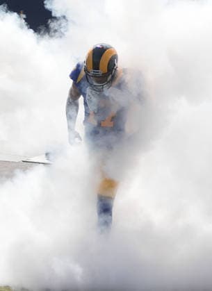 October 8, 2017 - Los Angeles, California, U.S - 17 Robert Woods, WR, of the Los Angeles Rams is introduced prior to their Game against the Seattle Seahawks on Sunday October 8, 2017 at the Los Angeles Coliseum in Los Angeles, California. Rams lose to Seahawks, 16-10. Copyright: xJavierxRojasx