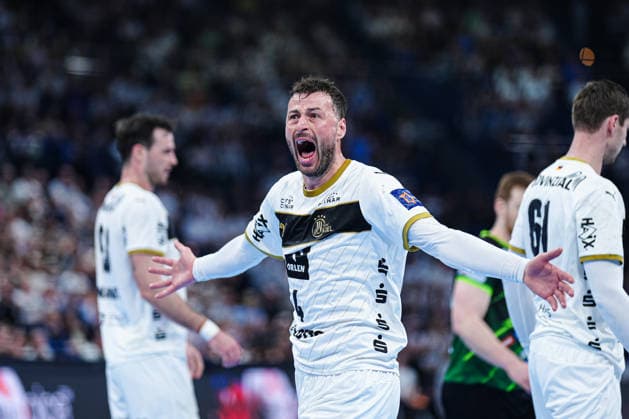 Domagoj Duvnjak THW Kiel, 04 animates the fans GER, THW Kiel vs RK Nexe, handball, EHF European League, quarter-finals, second leg, 2025 2026 season, 05 05 2026 GER, THW Kiel vs RK Nexe, handball, EHF European League, quarter-finals, second leg, 2025 2026 season, 05 05 2026 Kiel Copyright: xEibner-Pressefoto MarcelxvonxFehrnx EP_MFN