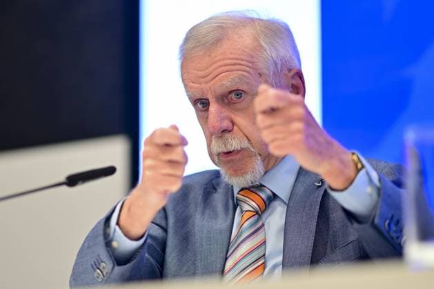 Wilfried Meert, organizer of the Memorial Van Damme meeting speaks to the press during a press conference, PK, Pressekonferenz on the 50th edition of the Memorial Van Damme athletics event in Brussels, Wednesday 06 May 2026. The 2026 Allianz Memorial Van Damme Diamond League meeting takes place on 04 and 05 September 2026. DIRKxWAEM  x173014337x