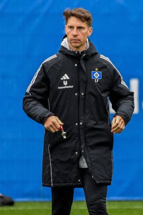 Loic Fave Co Coach HSV Germany , Hamburg , Volksparkstadion , Training ground , Football , 1 Bundesliga , Training of Hamburger SV
