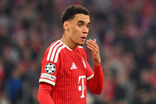 Jamal MUSIALA Bayern Muenchen , disappointment,frustration,disappointed,frustrated,dejected,action,single image,cropped single motif,half figure,half figure Football Champions League,season 2025 26, semi-final FC Bayern Muenchen Paris Saint Germain PSG 1 1 on 06 05 2026 A L L I A N Z A R E N A Â