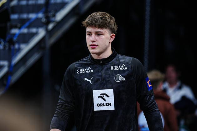 Rasmus Ankermann THW Kiel, 22 GER, THW Kiel vs RK Nexe, Handball, EHF European League, quarter-final, second leg, 2025 2026 season, 05 05 2026 GER, THW Kiel vs RK Nexe, Handball, EHF European League, quarter-final, second leg, 2025 2026 season, 05 05 2026 Kiel Copyright: xEibner-Pressefoto MarcelxvonxFehrnx EP_MFN