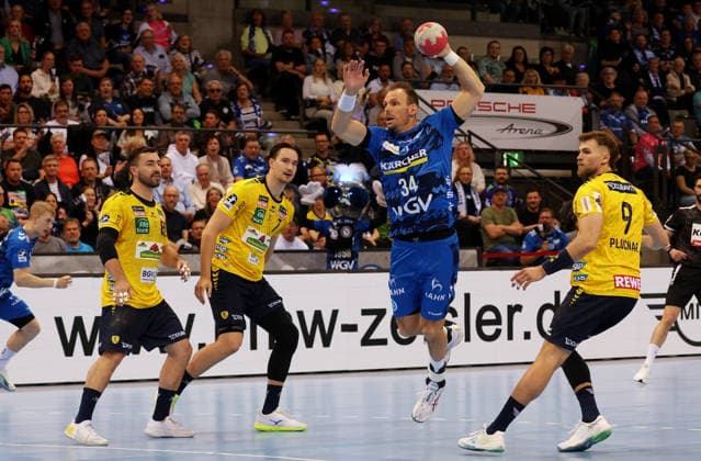 07 05 2026, Germany, Stuttgart, DAIKIN HBL Handball Bundesliga season 2025 2026, TVB Stuttgart vs Rhein Neckar Löwen, Kai Häfner TVB
