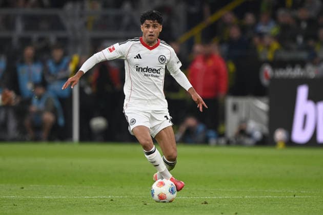Mahmoud DAHOUD F Action, single action Football 1 Bundesliga, 33 Matchday, matchday33, Spieltag33, Borussia Dortmund DO Eintracht Frankfurt F 3 2 am 08 04 2026 in Dortmund Germany DFL regulations prohibit any use of photographs as image sequences and or quasi video Â