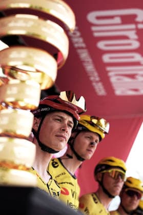 Denmark™s Jonas Vingegaard Hansen of Team Visma Lease A Bike during Stage 2 of the Giro d™Italia, from Burgas to Veliko Tarnovo, Bulgaria, Saturday, May 9, 2026.  Copyright: xMarcoxAlpozzi LaPressex