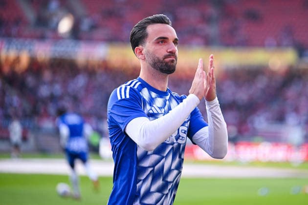 09 05 2026, Football, 2 Bundesliga, Season 2025 2026, Matchday 32, 1 FC Nürnberg FC Schalke 04, Kenan Karaman FC Schalke 04 xRHR PHOTO YYx Copyright: KROEGER RHR-FOTOx RHR-FOTO YY