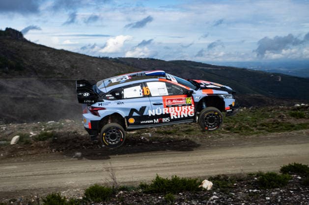 IPA84522998 - he Driver Adrien Fourmaux And Co-Driver Alexandre Coria Of The Hyundai Shell Mobis World Rally Team, Hyundai i20 N Rally1,They Face ,2nd The Day Of The Race During Fia World Rally Championship WRC, Motorsport Rallye, WM Vodafone Rally De Portugal 2026 09 May Matosinhos, Portugal  Copyright: xLucaxBarsali IPAxSportx xx 84522998