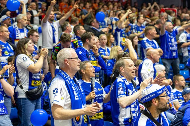 DAIKIN Handball Bundesliga, Kassel, MT Melsungen vs ThSV Eisenach, Rothenbach Halle Kassel 09 05 2026 DAIKIN Handball Bundesliga, Kassel, Germany 09 05 2026 The fans of ThSV Eisenach, Handball BundesligaL, Match of MT Melsungen vs ThSV Eisenach, Rothenbach Halle Kassel Copyright: xBEAUTIFULxSPORTS Freudensteinx