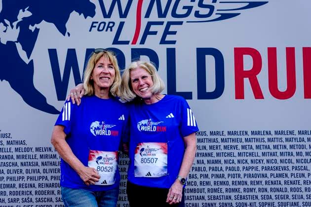 BREDA Runners, athletes, wheelchair participants, and complete beginners all race against the Catcher Car at their own pace in the Wings for Life World Run Breda Photo by DeFodi Images