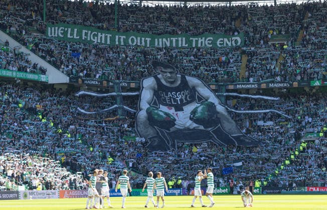 10.05.2026 Celtic v Rangers: Celtic banner  Copyright: xWilliexVassx NINTCHDBPICT001079578310