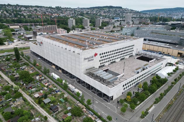 10 05 2026 Zurich , SWITZERLAND, The Swiss Life Arena ice hockey stadium in Zurich will host the Ice Hockey World Championship from May 15 to May 31, 2026