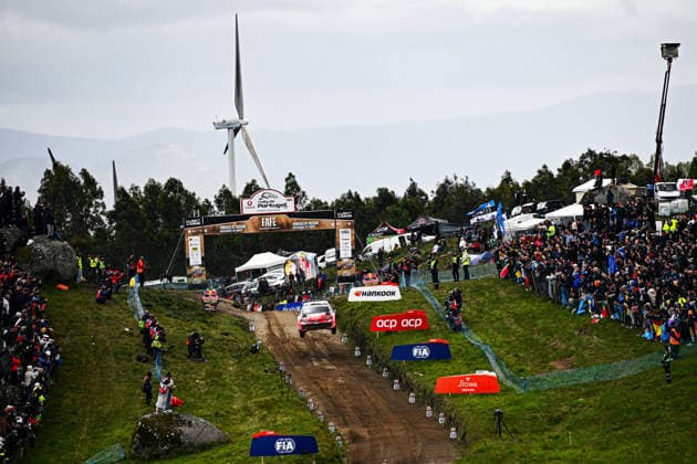 IPA84547756 - Driver Sami Pajari And Co-Driver Marko Salminen Of The Team Toyota Gazoo Racing Wrt,Toyota Gr Yaris Rally1 ,They Face , 3rd Day Of The Race During Fia World Rally Championship WRC, Motorsport Rallye, WM Vodafone Rally De Portugal 2026 10 May Matosinhos, Portugal Copyright: xLucaxBarsali IPAxSportx xx 84547756