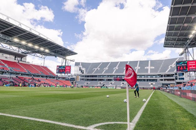 A general view of Toronto Stadium during the Northern Super League game between AFC Toronto and Montreal Roses FC at Toronto Stadium on May 10, 2026 in Toronto, Ontario, Canada Copyright: xCurtisxWongx xSPPx Sportspressphoto_SPR144287