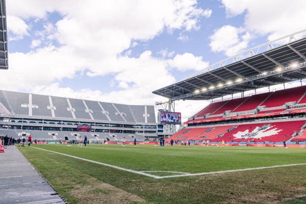 A general view of Toronto Stadium during the Northern Super League game between AFC Toronto and Montreal Roses FC at Toronto Stadium on May 10, 2026 in Toronto, Ontario, Canada Copyright: xCurtisxWongx xSPPx Sportspressphoto_SPR144288