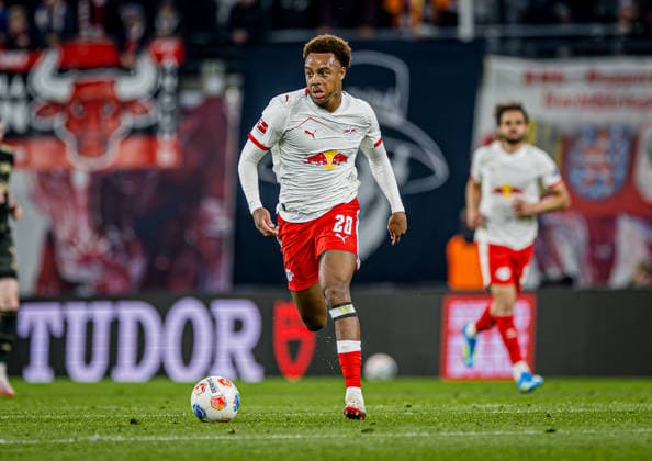 Leipzigs Assan Ouedraogo Soccer 1 Bundesliga, Matchday 31 RB Leipzig 1 FC Union Berlin 24 April 2026 Leipzig, Red Bull Arena RB Leipzig 1 FC Union Berlin