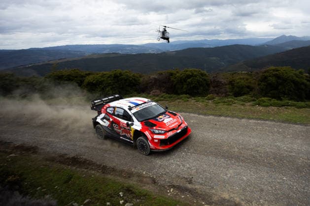 IPA84554716 - Driver Oliver Solber And Co-Driver Elliott Edmondson Of The Team Toyota Gazoo Racing Wrt Are Driving The Toyota Gr Yaris Rally1,They Face , 3rd Day Of The Race During Fia World Rally Championship WRC, Motorsport Rallye, WM Vodafone Rally De Portugal 2026 10 May Matosinhos, Portugal Copyright: xLucaxBarsali IPAxSportx xx 84554716
