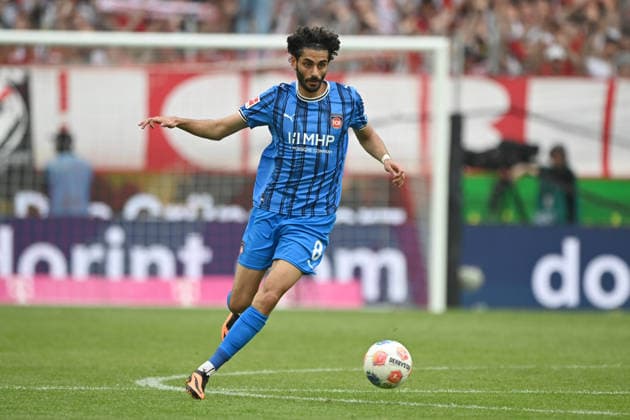 Eren Sami DINKCI HDH action, single action Football 1 Bundesliga, 33 matchday, matchday33, 1 FC Koeln K 1 FC Heidenheim 1 3 on 10 05 2026 in Koeln Germany DFL regulations prohibit any use of photographs as image sequences and or quasi video Â