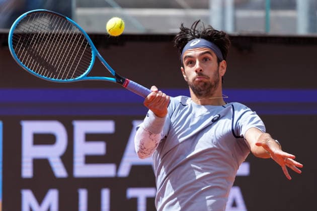 Lorenzo Musetti of Italy during the match against Casper Ruud of Norway at the Internazionali BNL d Italia 2026 tennis tournament at Foro Italico in Rome (Italy) on May, 12, 2026. AntoniettaxBaldassarre