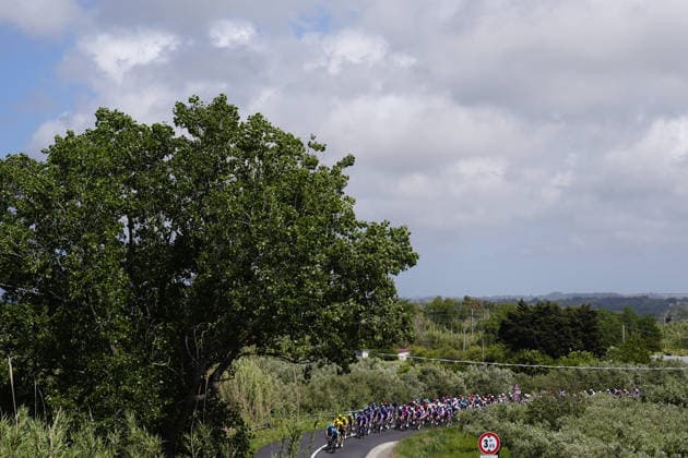 The race during Stage 4 of the Giro d™Italia, from Catanzaro to Cosenza, Italy, Tuesday, May 12, 2026.  Copyright: xFabioxFerrari LaPressex