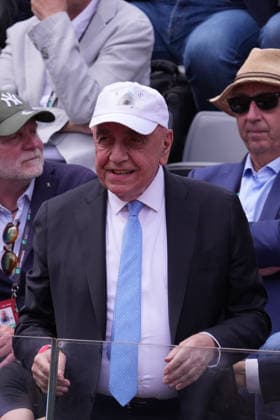 Adriano Galliani during the match between Jannik Sinner (ITA) vs Andrea Pellegrino (ITA) at the Italian Open in Rome, Tuesday, May 12, 2026. (Alfredo Falcone LaPresse)  Copyright: xAlfredoxFalcone LaPressex