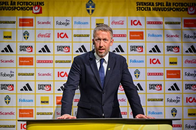 STOCKHOLM, SWEDEN 20260512 Captain Graham Potter presents Swedens squad for the World Cup at a press conference at the Post Office on Tuesday STOCKHOLM SWEDEN x10430x  Copyright: xChristinexOlsson TTx SVERIGES TRUPP FOTBOLLS-VM 2026