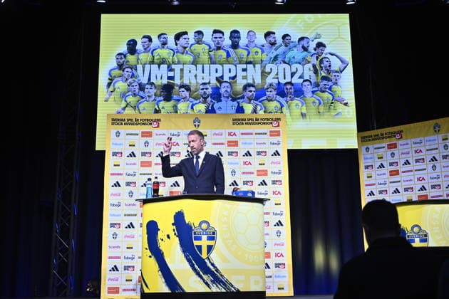 STOCKHOLM, SWEDEN 20260512 National team captain Graham Potter presents Swedens squad for the World Cup at a press conference at Posthuset on Tuesday STOCKHOLM SWEDEN x10430x  Copyright: xChristinexOlsson TTx SWEDEN S 2026 WORLD CUP SQUAD