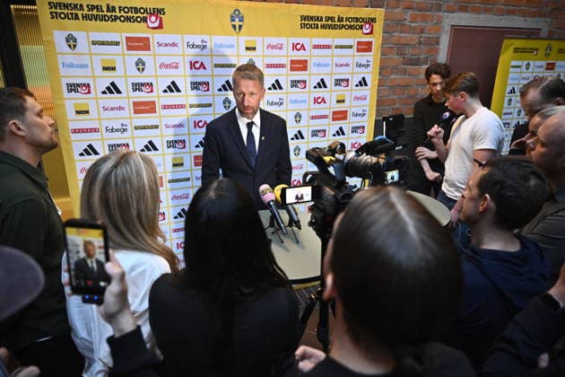 STOCKHOLM, SWEDEN 20260512 National team captain Graham Potter presents Swedens squad for the World Cup at a press conference at Posthuset on Tuesday STOCKHOLM SWEDEN x10430x  Copyright: xChristinexOlsson TTx SWEDEN S 2026 WORLD CUP SQUAD