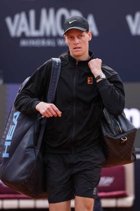 Jannik Sinner of Italy leaves the pitch at the end of his match against Andrea Pellegrino of Italy at the Internazionali BNL d Italia 2026 tennis tournament at Foro Italico in Rome (Italy) on May, 12, 2026. AntoniettaxBaldassarre