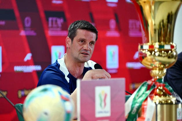 As Roma 12 05 2026 - conferenza stampa Coppa Italia 2026 foto Antonello Sammarco Image nella foto: nella foto: Cristian Chivu 