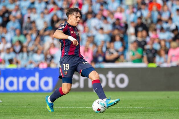 ESP LaLiga EA Sports Celta de Vigo v Levante UD Carlos Espi of Levante during LaLiga EA Sports, between Celta Vigo v Levante UD played at Abanca Balaidos stadium in Vigo, Pontevedra on May 12th, 2026 in Spain Spain Football Copyright: xAgenciaxLOFx