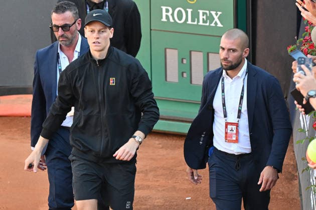 RECORD DATE NOT STATED 11th May 2026, Foro Italico, Rome, Italy; Italian Open Tennis, Day 8; Jannik Sinner ITA signs autographs for fans AllShotLive