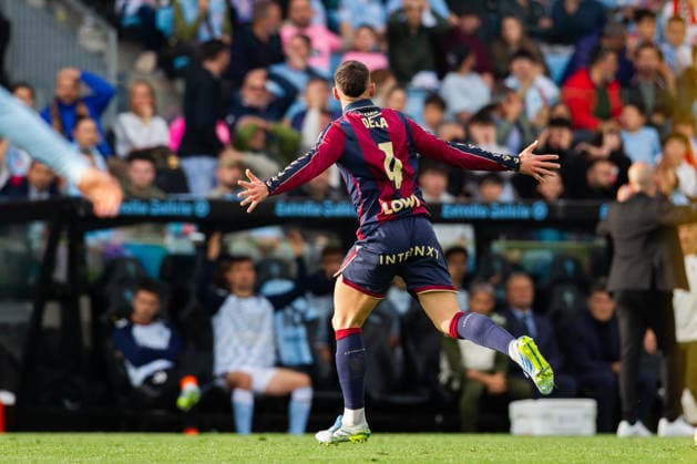 ESP LaLiga EA Sports Celta de Vigo v Levante UD Adrian de la Fuente scores goal to Levante during LaLiga EA Sports, between Celta Vigo v Levante UD played at Abanca Balaidos stadium in Vigo, Pontevedra on May 12th, 2026 in Spain Spain Football Copyright: xAgenciaxLOFx