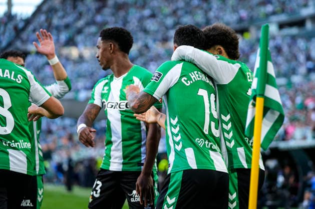 May 12, 2026, Sevilla, Sevilla, SPAIN: Cucho Hernandez of Real Betis celebrates a goal during the Spanish league, LaLiga EA Sports, football match played between Real Betis and Elche CF at La Cartuja stadium on May 12, 2026, in Sevilla, Spain. Sevilla SPAIN - ZUMAa181 20260512_zaa_a181_092 Copyright: xJoaquinxCorcherox