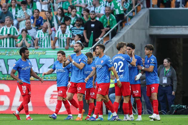 ESP: Real Betis - Elche CF. La Liga EA Sports. Date 36 Hector Fort of Elche CF celebrates after scoring the 1-1 during the La Liga EA Sports match between Real Betis and Elche CF played at La Cartuja Stadium on May 12, 2026 in Sevilla, Spain. kpng Copyright: xAntonioxPozox xPRESSINPHOTOx AP_260512_BET_ELC_2526_026