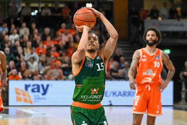 Jordan Roland VET CONCEPT Gladiators Trier, 15 on free throw RASTA Vechta vs VET CONCEPT Gladiators Trier, easyCredit Basketball Bundesliga, Play Ins, Season 2025 2026, 12 05 2026, RASTA Vechta vs VET CONCEPT Gladiators Trier, easyCredit Basketball Bundesliga, Play Ins, Season 2025 2026, 12 05 2026 Vechta Copyright: xEibner-Pressefoto RobertxGertzenx EP_RGN