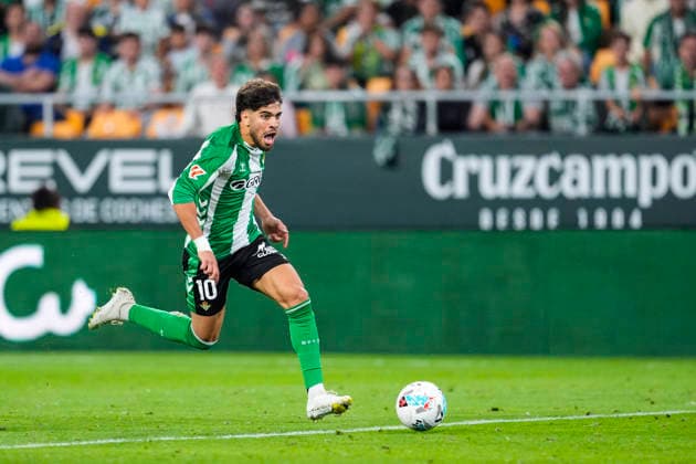May 12, 2026, Sevilla, Sevilla, SPAIN: Abde Ezzalzouli of Real Betis in action during the Spanish league, LaLiga EA Sports, football match played between Real Betis and Elche CF at La Cartuja stadium on May 12, 2026, in Sevilla, Spain. Sevilla SPAIN - ZUMAa181 20260512_zaa_a181_117 Copyright: xJoaquinxCorcherox
