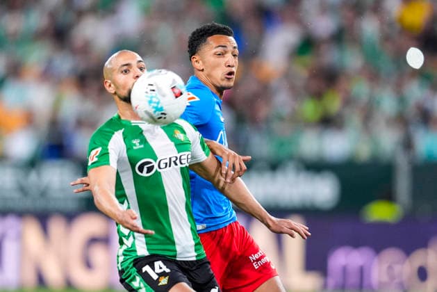 May 12, 2026, Sevilla, Sevilla, SPAIN: Sofyan Amrabat of Real Betis in action during the Spanish league, LaLiga EA Sports, football match played between Real Betis and Elche CF at La Cartuja stadium on May 12, 2026, in Sevilla, Spain. Sevilla SPAIN - ZUMAa181 20260512_zaa_a181_144 Copyright: xJoaquinxCorcherox