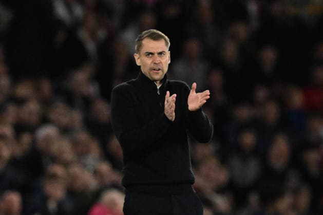 Southampton v Middlesbrough, EFL Sky Bet Championship, Play Off Second Leg Southampton manager Tonda Eckert gestures during the EFL Sky Bet Championship Play Off Second Leg match between Southampton and Middlesbrough at the St Mary s Stadium, Southampton, UK on 12 May 2026. Southampton St Mary s Stadium Hampshire UK Editorial use only DataCo restrictions apply See www.football-dataco.com , Copyright: xGrahamxHuntx PSI-24239-0080