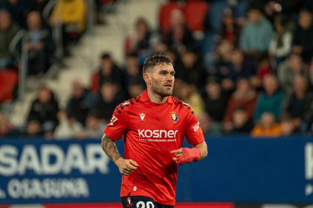 Javi Galan (N20) during the La Liga EA Sports match between CA Osasuna and Atletico de Madrid at Estadio El Sadar on May 12th 2026, in Madrid, Spain Copyright: xAndresxLopezxSheridanxx xSPPx Sportspressphoto_SPR145573