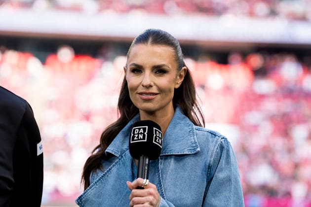 Laura Wontorra DAZN Presenter 1 FC Köln 1 FC Heidenheim, Football, 1 Bundesliga, RheinEnergieStadion Köln, 10 05 2026 DFL regulations prohibit any use of photographs as image sequences and or quasi video Copyright: HMBxMedia xMarcoxBader