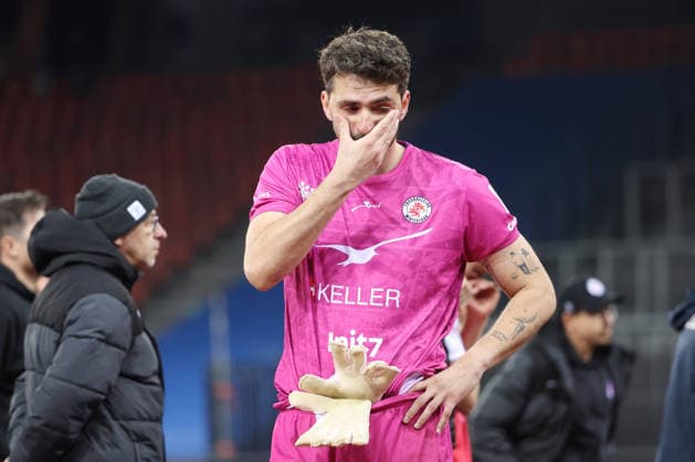 Grasshopper FC Winterthur Goalkeeper Stefanos Kapino FCW 12 05 2026 Stadium Letzigrund Zuerich , SWITZERLAND, Season 2025 2026 Men Soccer Super League Grasshopper Club Zuerich FC Winterthur Goalkeeper Stefanos Kapino FCW